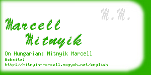 marcell mitnyik business card